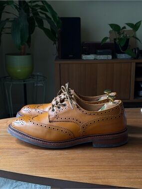 Tricker's Tan Leather Bourton size US11